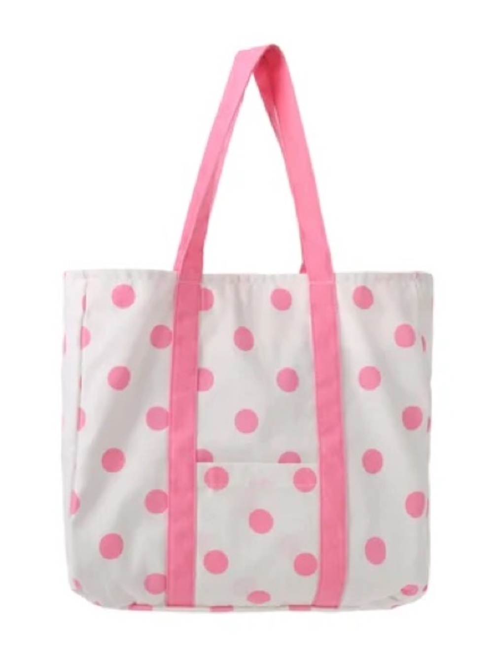 Pink Polka Dot Tote Bag - Casual Women’s Shoulder Bag